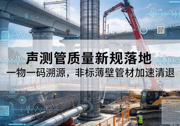 吴兴声测管质量新规落地，一物一码溯源，非标薄壁管材加速清退